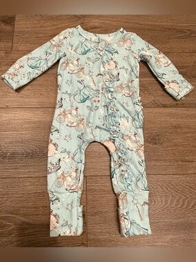 Charlie’s Project Cinderella Fairytale Princess Print Ruffle One-Piece Bodysuit